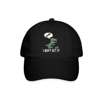 T-Rex Bodybuilder Bodybuilding - Baseballkappe - Schwarz/Schwarz - Vorne
