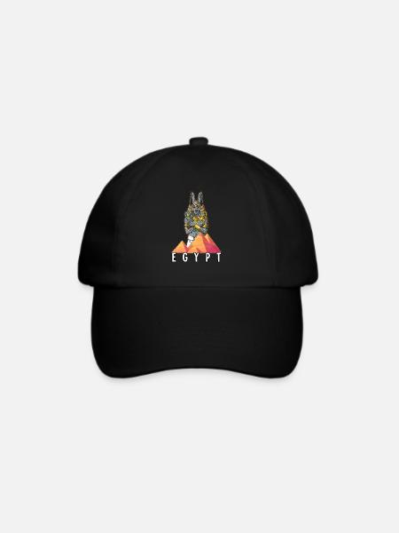 Ägypten Anubis Pharao - Baseballkappe - Schwarz/Schwarz