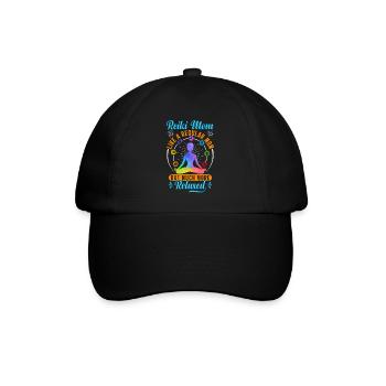 Reiki Praktizierende Reiki Master Reiki Mom - Baseballkappe - Schwarz/Schwarz - Vorne