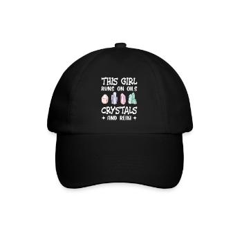 Reiki Praktizierende & Reiki Master - Baseballkappe - Schwarz/Schwarz - Vorne