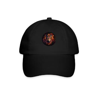 Wölfe Silhouette Naturschutz Tierschutz Wolf - Baseballkappe - Schwarz/Schwarz - Vorne