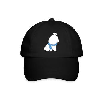 Shih Tzu - Baseballkappe - Schwarz/Schwarz - Vorne