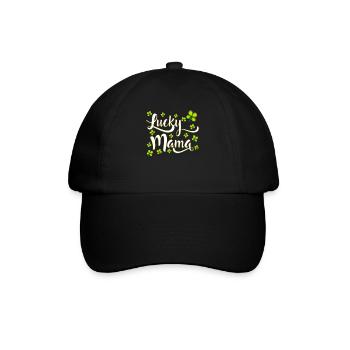 Lucky Mama St. Patrick’s Day - Baseballkappe - Schwarz/Schwarz - Vorne