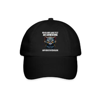 Katze Kätzchen Katzenhalter Katzen Sarkasmus - Baseballkappe - Schwarz/Schwarz - Vorne