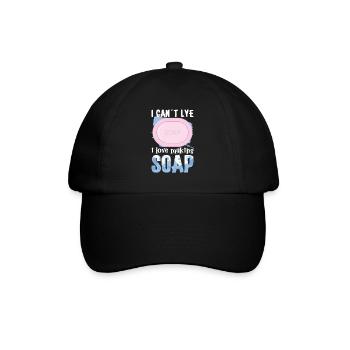 Seifenherstellung Seifenblasen Bubble Badezimmer - Baseballkappe - Schwarz/Schwarz - Vorne