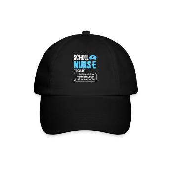 School Nurse Nursing Clinic Medical Stuff - Baseballkappe - Schwarz/Schwarz - Vorne
