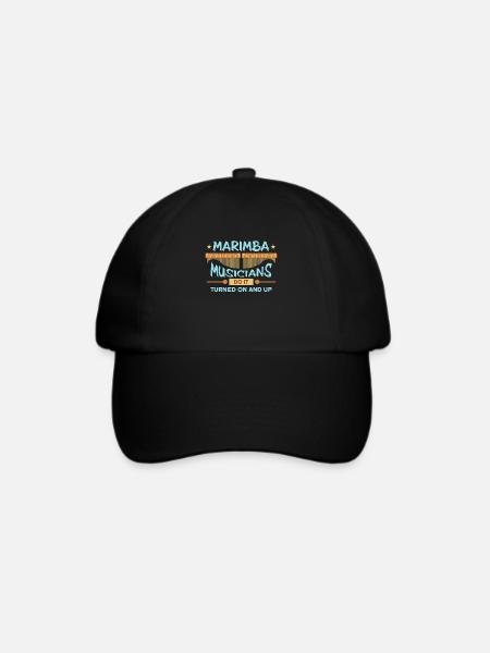 Marimba Musicians Do It Instrument Marimba Player - Baseballkappe - Schwarz/Schwarz