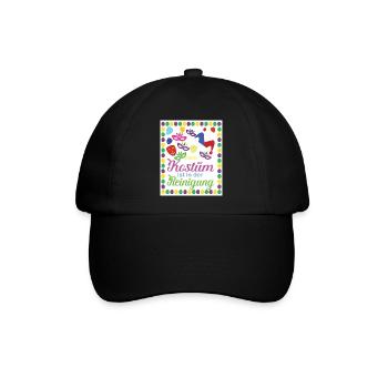 mein kostüm ist in der reinigung - Baseballkappe - Schwarz/Schwarz - Vorne
