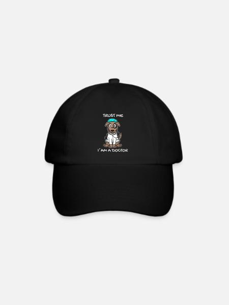 Tier Tierarzt Tiermedizin Geschenk - Baseballkappe - Schwarz/Schwarz