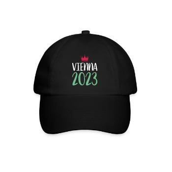 Vienna 2023 Wien - Baseballkappe - Schwarz/Schwarz - Vorne