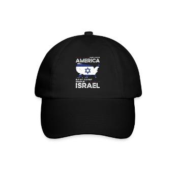 Geboren Israelisch Israelisch Amerikanisch USA - Baseballkappe - Schwarz/Schwarz - Vorne
