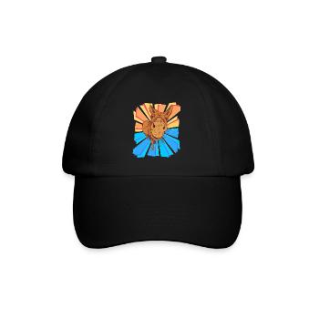 Esel Geschenk Huftiere Muli Pferd Pony Kinder Kind - Baseballkappe - Schwarz/Schwarz - Vorne