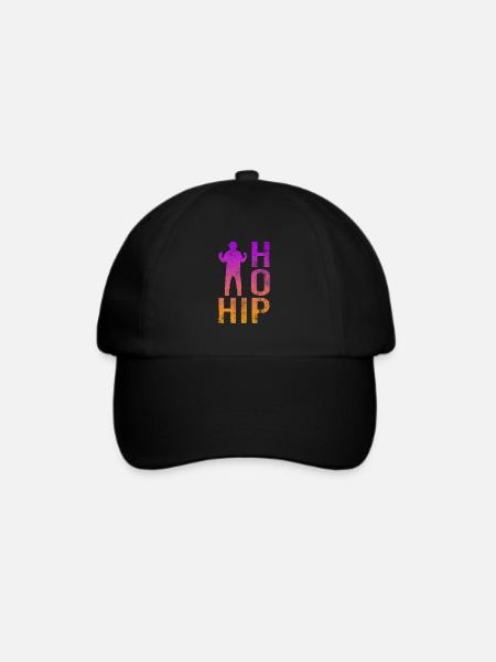 Hip Hop - Baseballkappe - Schwarz/Schwarz