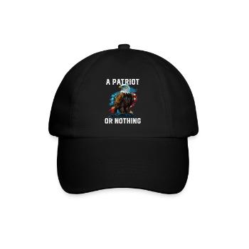 A Patriot or Nothing American Bald Eagle - Baseballkappe - Schwarz/Schwarz - Vorne