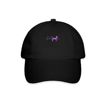 Whippet - Baseballkappe - Schwarz/Schwarz - Vorne