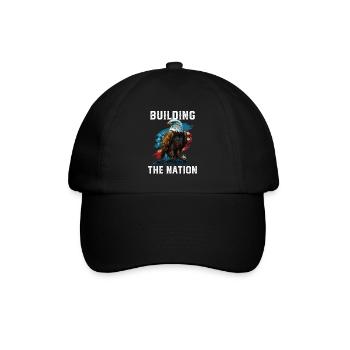 Building the Nation American Bald Eagle America - Baseballkappe - Schwarz/Schwarz - Vorne