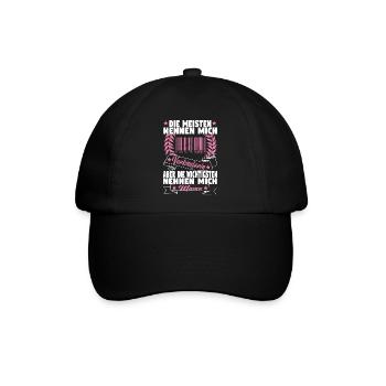 Verkäuferin Muttertag Einzelhandel Verkäufer - Baseballkappe - Schwarz/Schwarz - Vorne