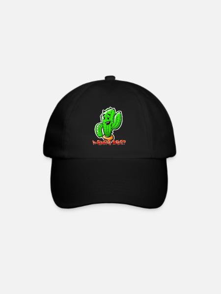 Cactus wanna Hug - Baseballkappe - Schwarz/Schwarz