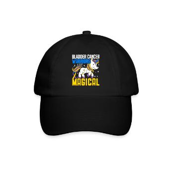Blasenkrebskrieger sind magischer Blasenkrebs - Baseballkappe - Schwarz/Schwarz - Vorne