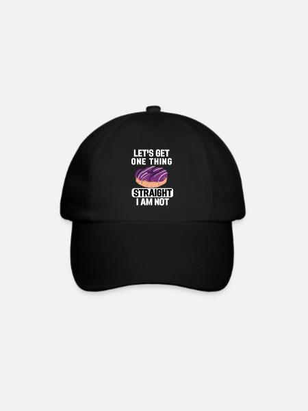 Ace Pride Month Donut LGBTQ Geschenk Asexuell - Baseballkappe - Schwarz/Schwarz