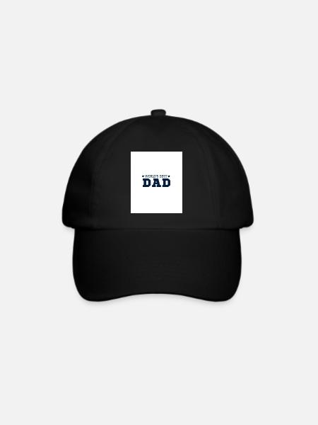 World´s best Dad - Baseballkappe - Schwarz/Schwarz