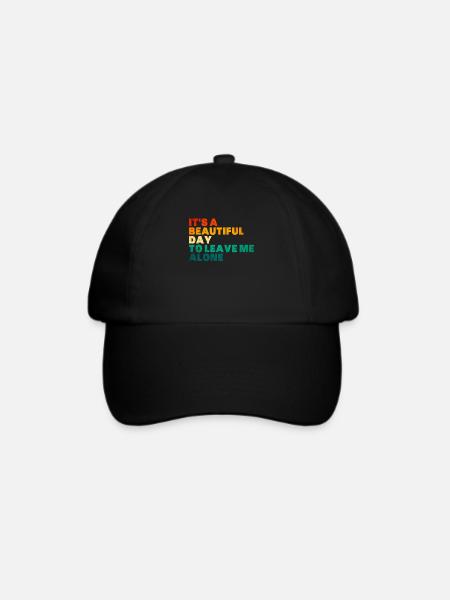 Introvertiert Geschenk Sarkastisch Introvertiert - Baseballkappe - Schwarz/Schwarz