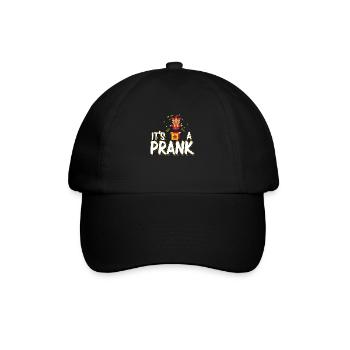 Lustig, es ist ein Streich Influencer Pranksters - Baseballkappe - Schwarz/Schwarz - Vorne