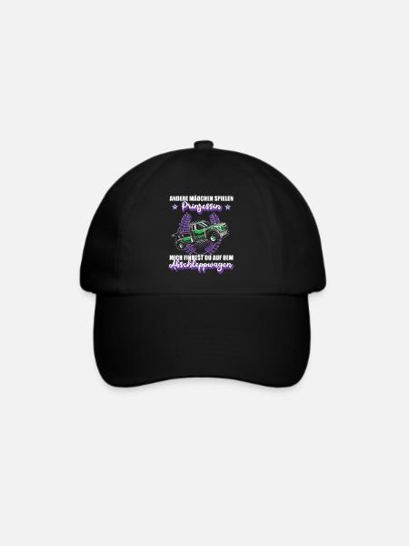 Abschleppwagen Abschleppdienst Mädchen Geschenk - Baseballkappe - Schwarz/Schwarz
