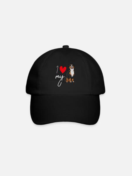 Berner Sennenhund - Baseballkappe - Schwarz/Schwarz