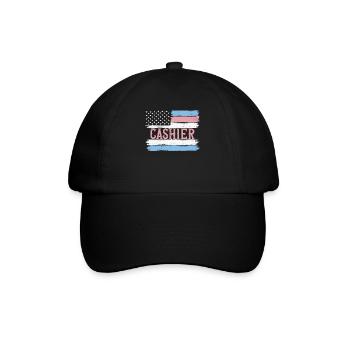 US Pride Retailer Retail Manager Gift Idea - Baseballkappe - Schwarz/Schwarz - Vorne