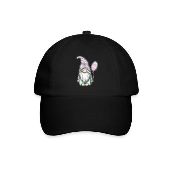 Gnome Gnomes Ostern - Baseballkappe - Schwarz/Schwarz - Vorne