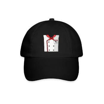 Koch-Kostüm - Baseballkappe - Schwarz/Schwarz - Vorne