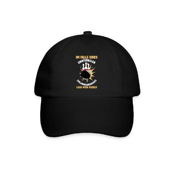 Kegel Kegler Kegelverein Kegeln - Baseballkappe - Schwarz/Schwarz - Vorne