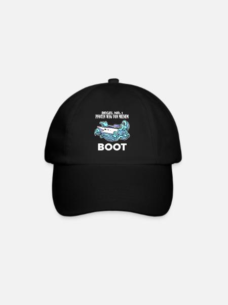 Boote Motorboot - Baseballkappe - Schwarz/Schwarz