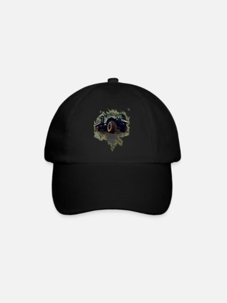 Kraz LKW - Baseballkappe - Schwarz/Schwarz