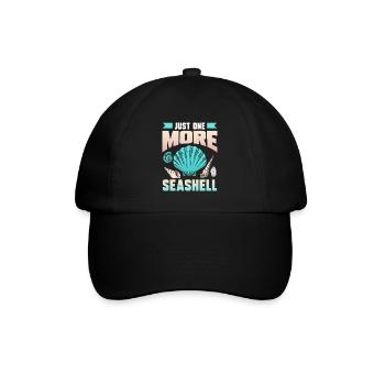 Nur Noch Eine Muschel Muscheln Muschelsammler - Baseballkappe - Schwarz/Schwarz - Vorne