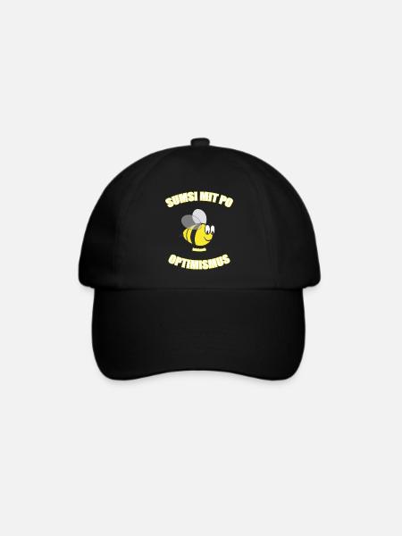 Sumsi mit Po - Baseballkappe - Schwarz/Schwarz