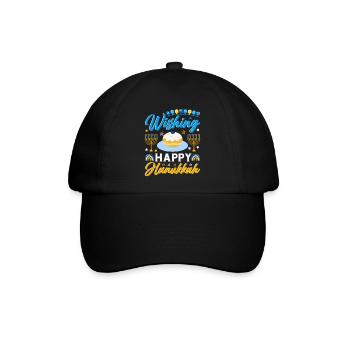 Hanukkah - Baseballkappe - Schwarz/Schwarz - Vorne