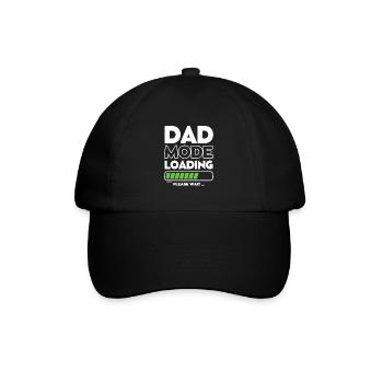 Laden bald Papa -DAD-Modus wird geladen - Baseballkappe - Schwarz/Schwarz - Vorne