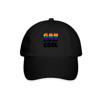 Pride LGBTQ. Aussage - Baseballkappe - Schwarz/Schwarz - Vorne
