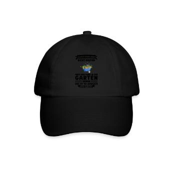 Garten Pflanze Gartenliebhaber Geschenk - Baseballkappe - Schwarz/Schwarz - Vorne