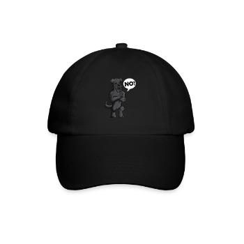 Hundebesitzer Hunde No Spruch Hund Haustier - Baseballkappe - Schwarz/Schwarz - Vorne