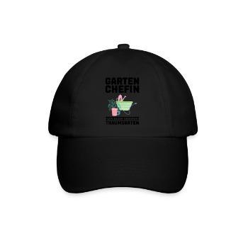 Garten Pflanze Gartenliebhaber Geschenk - Baseballkappe - Schwarz/Schwarz - Vorne
