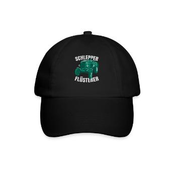 Schlepper Flüsterer - Baseballkappe - Schwarz/Schwarz - Vorne