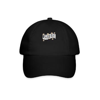 Maler Anstreicher niedliche Blumen Lackiererin - Baseballkappe - Schwarz/Schwarz - Vorne