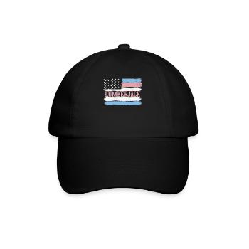 US Pride Lumberer Logger Gift Idea - Baseballkappe - Schwarz/Schwarz - Vorne