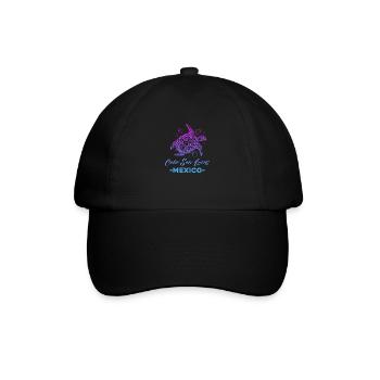 Mexiko Cabo Mexikanisch Mexikaner Nation Geschenk - Baseballkappe - Schwarz/Schwarz - Vorne