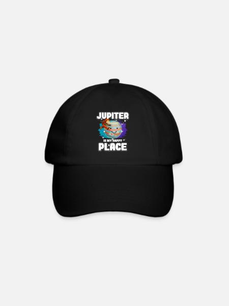 Jupiter Planet Geschenk - Baseballkappe - Schwarz/Schwarz