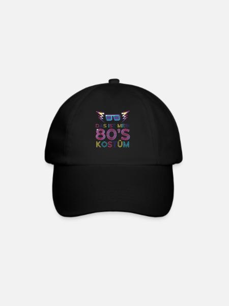 Das ist mein 80's Kostüm - Baseballkappe - Schwarz/Schwarz