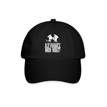 Fußballer Sprüche Lustig - Baseballkappe - Schwarz/Schwarz - Vorne